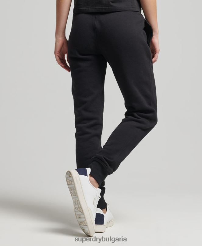Superdry облекло N00H6571 черен Жени реколта студентски джогинг