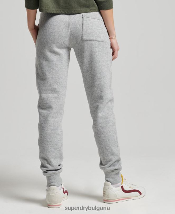 Superdry облекло N00H6578 сиво Жени студентски джогинг стил на винтидж сценарий
