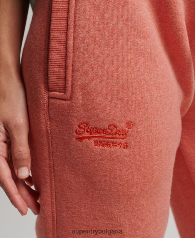 Superdry облекло N00H6580 корал Жени джогинг ретро бродирани лого от органичен памук
