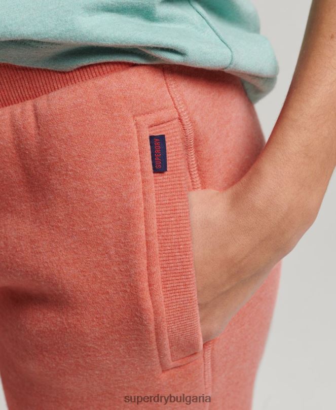 Superdry облекло N00H6580 корал Жени джогинг ретро бродирани лого от органичен памук