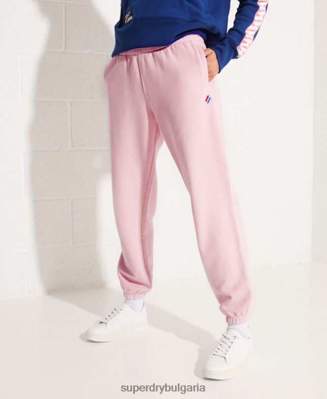 Superdry облекло N00H6599 розово Жени органичен памук код основни джогинг