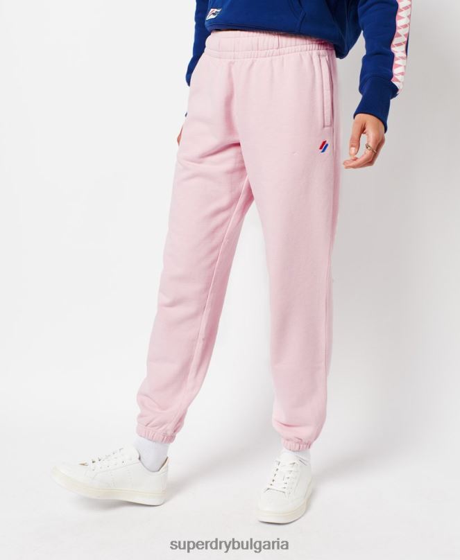 Superdry облекло N00H6599 розово Жени органичен памук код основни джогинг