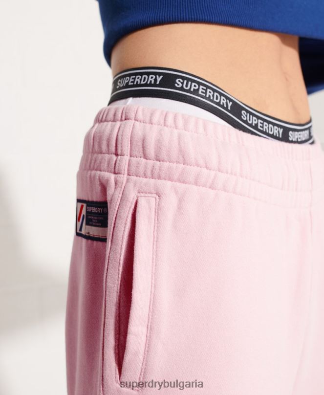Superdry облекло N00H6599 розово Жени органичен памук код основни джогинг