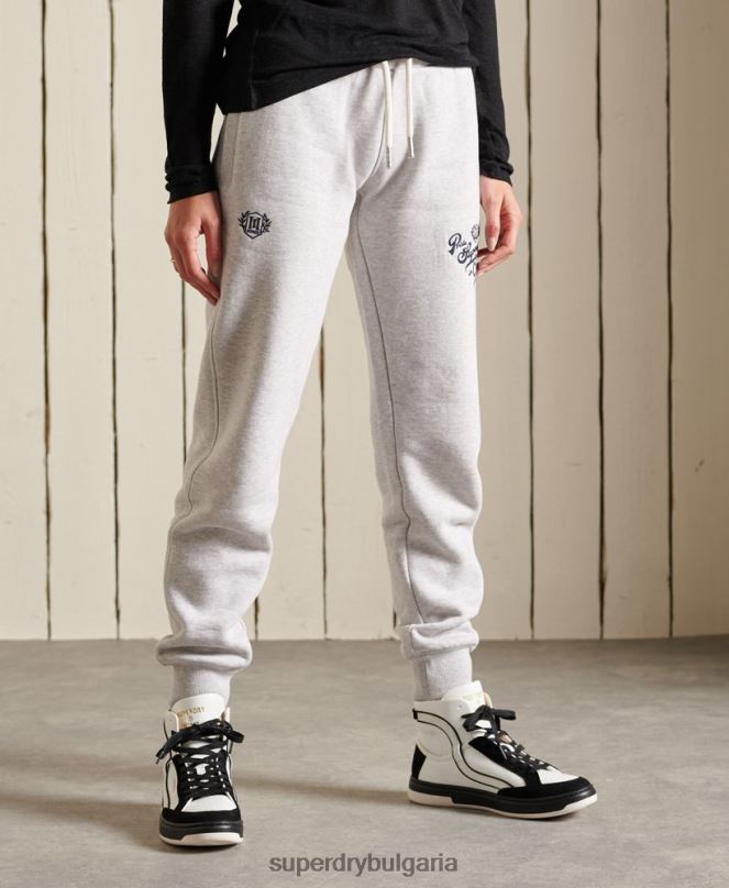 Superdry облекло N00H6613 светло сив Жени гордост в крафт джогингите