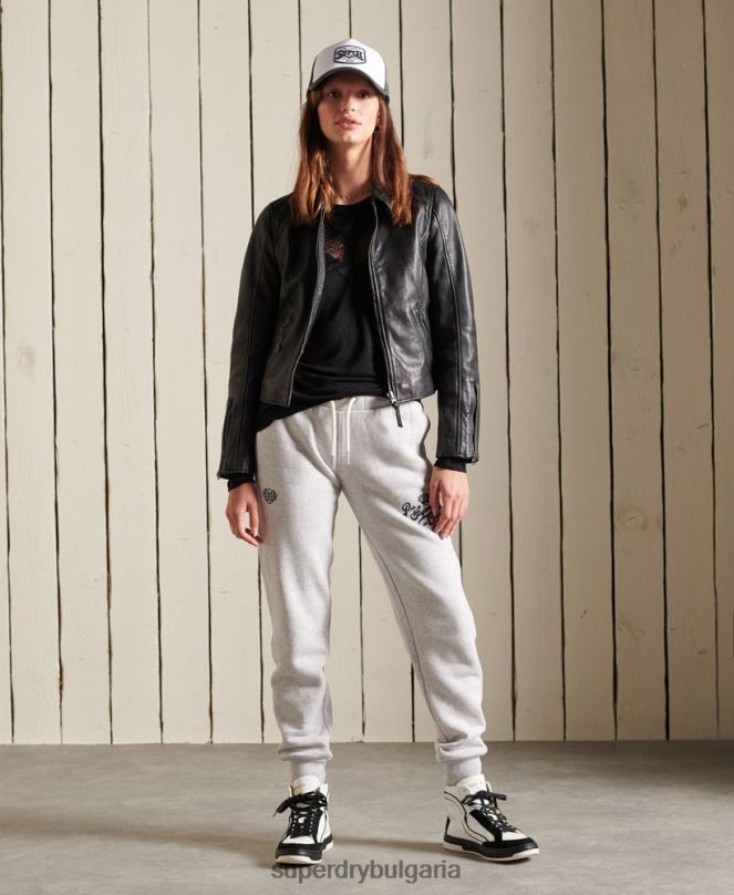 Superdry облекло N00H6613 светло сив Жени гордост в крафт джогингите