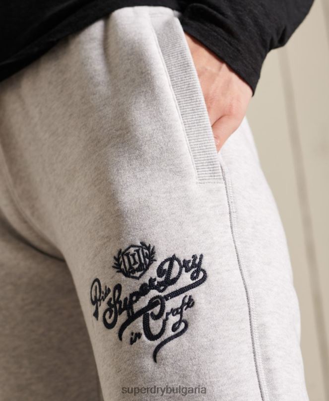Superdry облекло N00H6613 светло сив Жени гордост в крафт джогингите