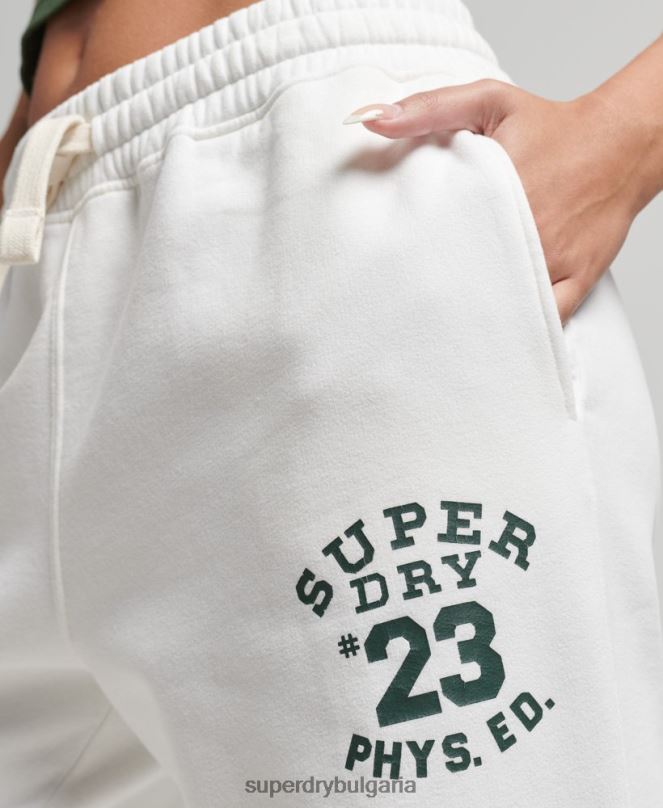 Superdry облекло N00H6633 сметана Жени реколта студентски джогинг