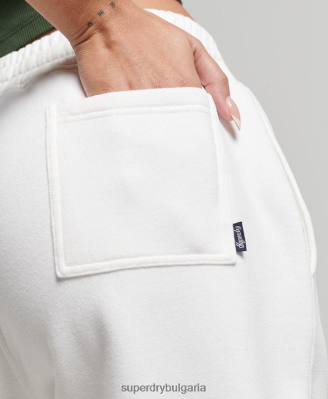 Superdry облекло N00H6633 сметана Жени реколта студентски джогинг