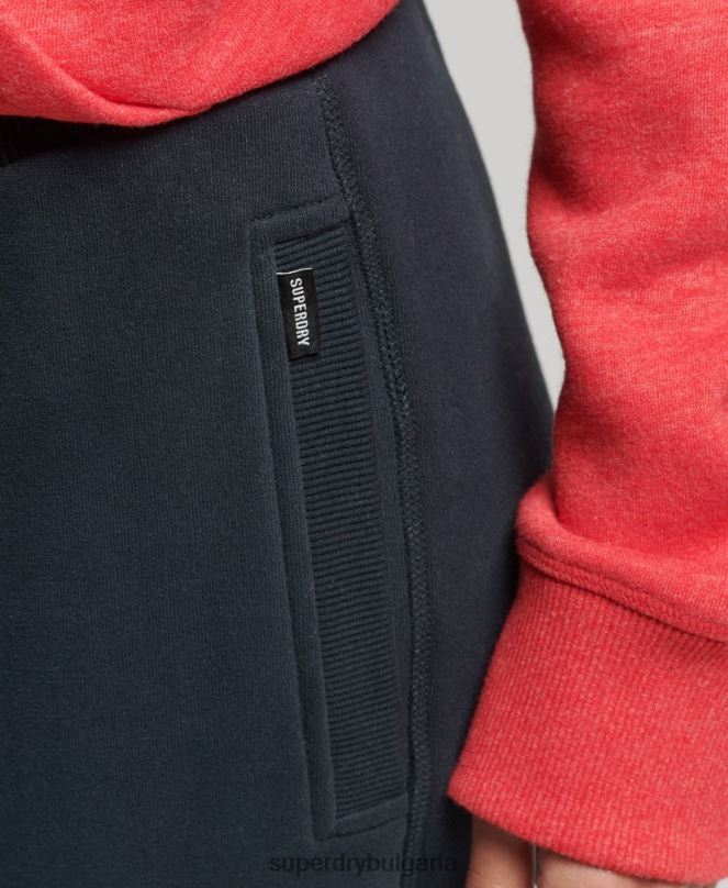 Superdry облекло N00H6640 военноморски флот Жени джогинг ретро бродирани лого от органичен памук