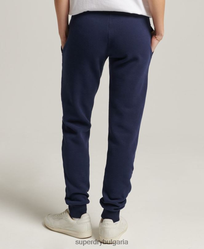 Superdry облекло N00H6655 военноморски флот Жени колежански джогинг с ретро лого