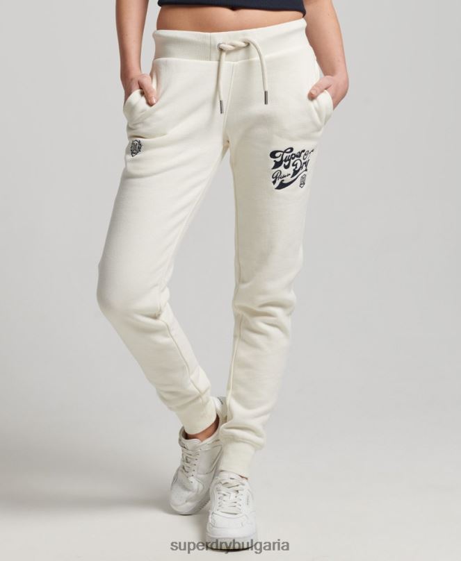 Superdry облекло N00H6674 сметана Жени гордост в крафт джогингите