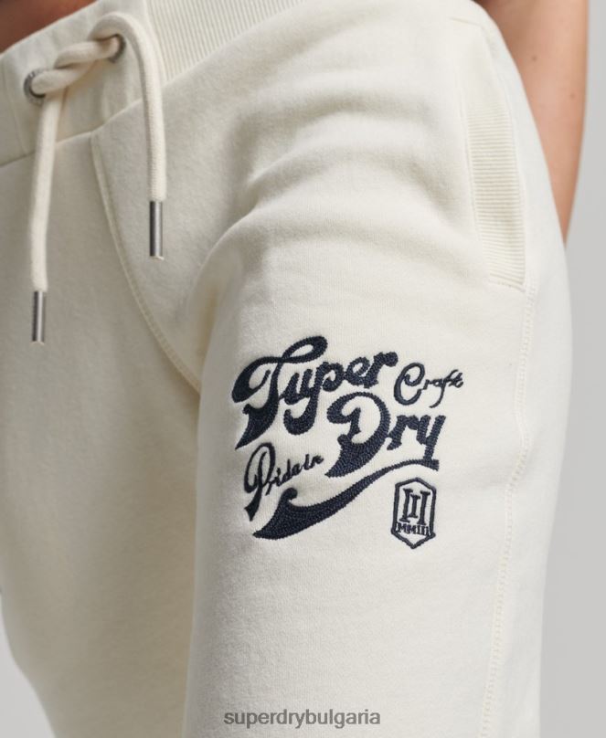 Superdry облекло N00H6674 сметана Жени гордост в крафт джогингите