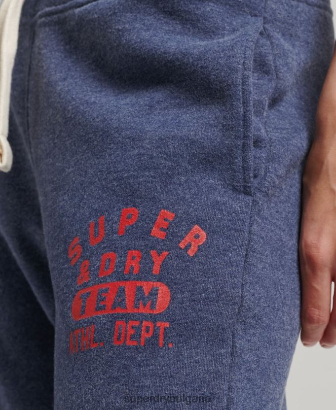 Superdry облекло N00H6754 военноморски флот Жени реколта студентски джогинг