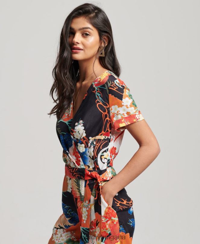 Superdry облекло N00H2121 мулти Жени ретро тъкан гащеризон
