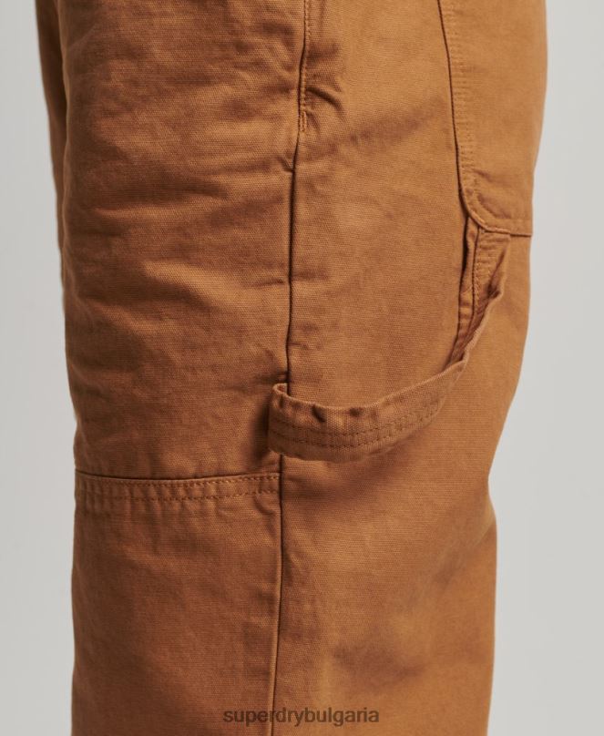 Superdry облекло N00H4094 кафяво Жени ретро дърводелски гащеризон