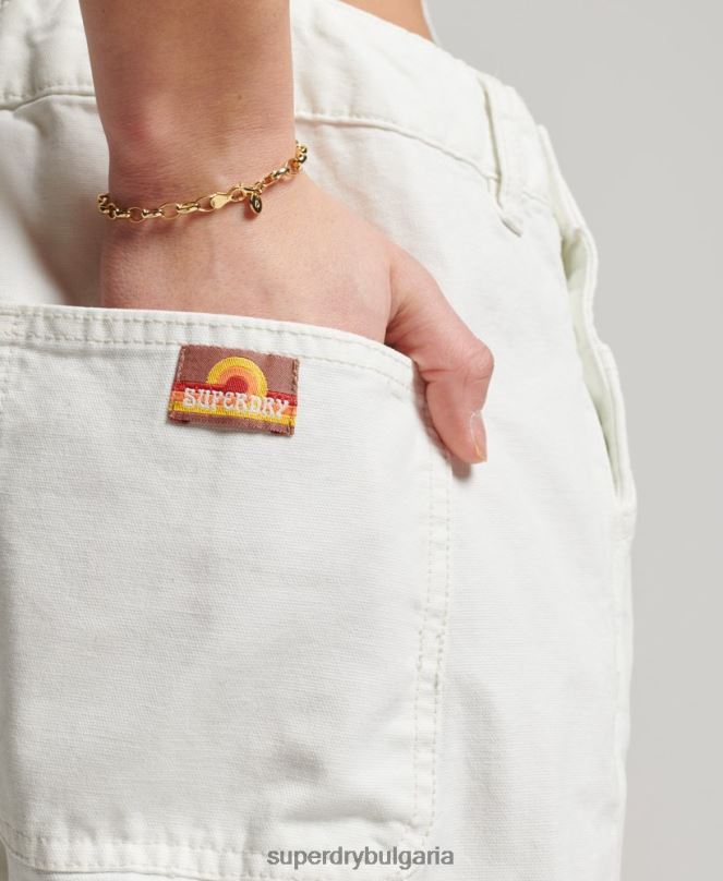 Superdry облекло N00H4096 сметана Жени ретро дърводелски гащеризон
