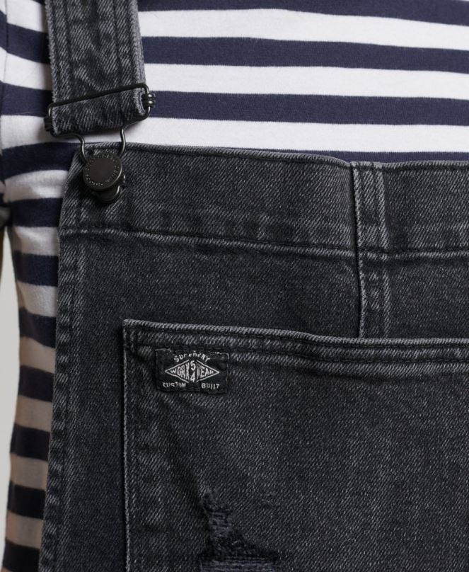 Superdry облекло N00H4106 черен Жени тънки стеснени гащеризон