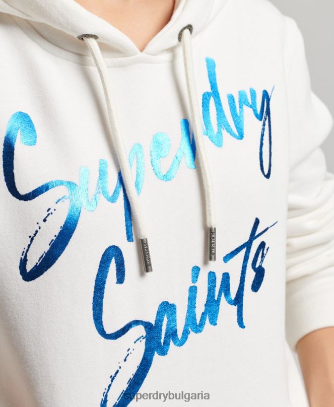 Superdry облекло N00H2210 бяло Жени украсена качулка