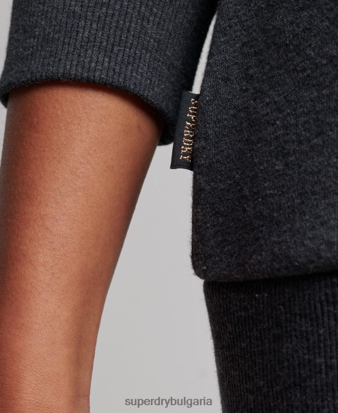 Superdry облекло N00H2260 военноморски флот Жени ретро суичър с цип с лого