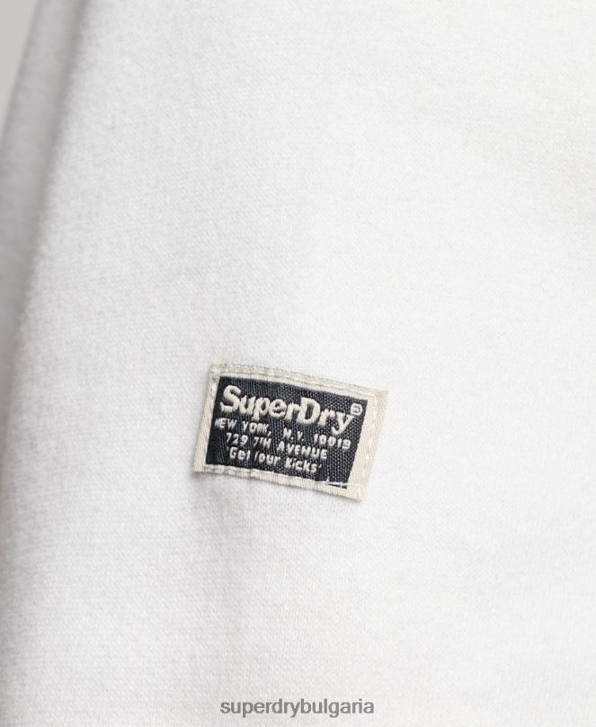 Superdry облекло N00H2263 бяло Жени украсен суичър на екипажа