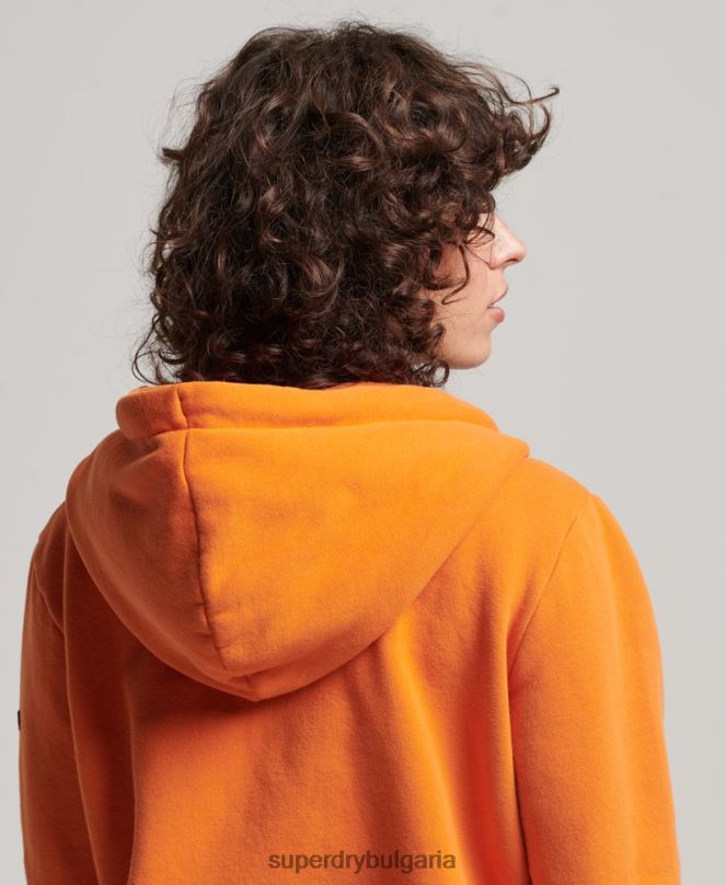 Superdry облекло N00H2288 оранжево Жени ретро дъгова качулка с цип