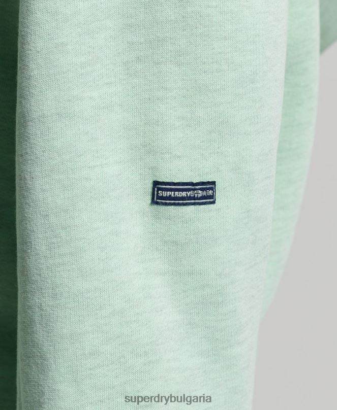 Superdry облекло N00H3273 зелено Жени класически суичър с качулка Cooper