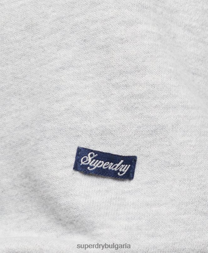 Superdry облекло N00H3291 светло сив Жени качулка за пътуване