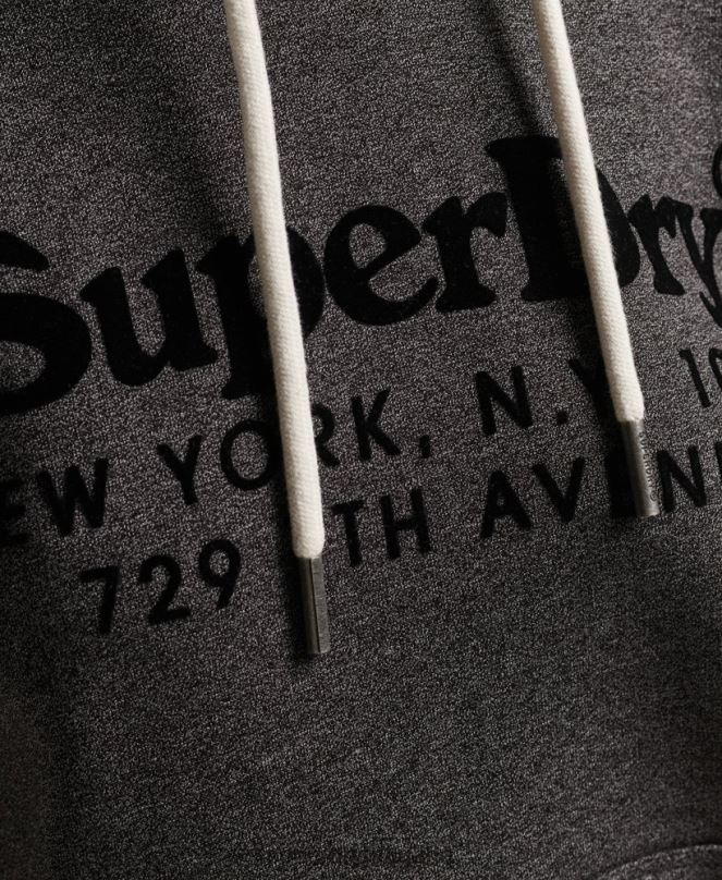 Superdry облекло N00H3295 тъмно сив Жени качулка интерес за място