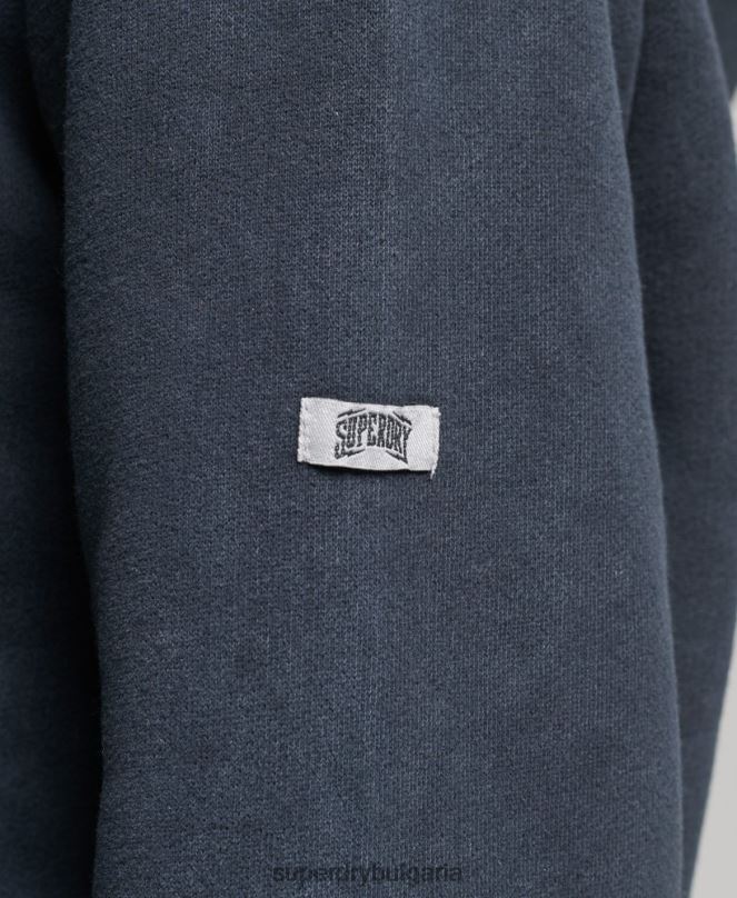 Superdry облекло N00H3300 черен Жени марка метална качулка