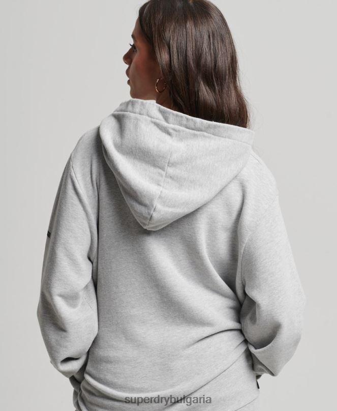 Superdry облекло N00H3307 сиво Жени номадски народен качулка