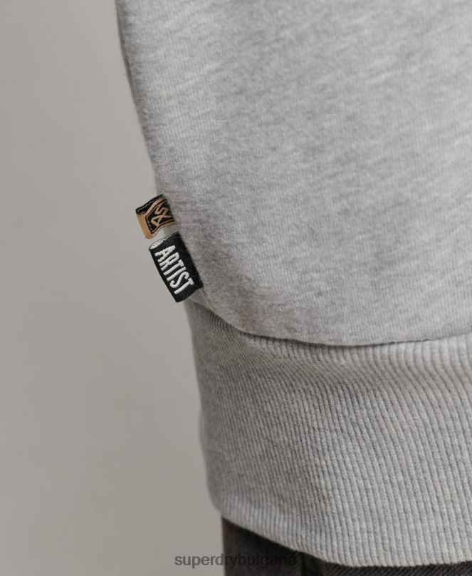 Superdry облекло N00H3307 сиво Жени номадски народен качулка