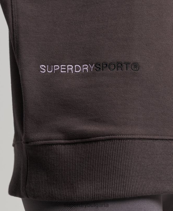 Superdry облекло N00H3313 сиво Жени core crew суичър