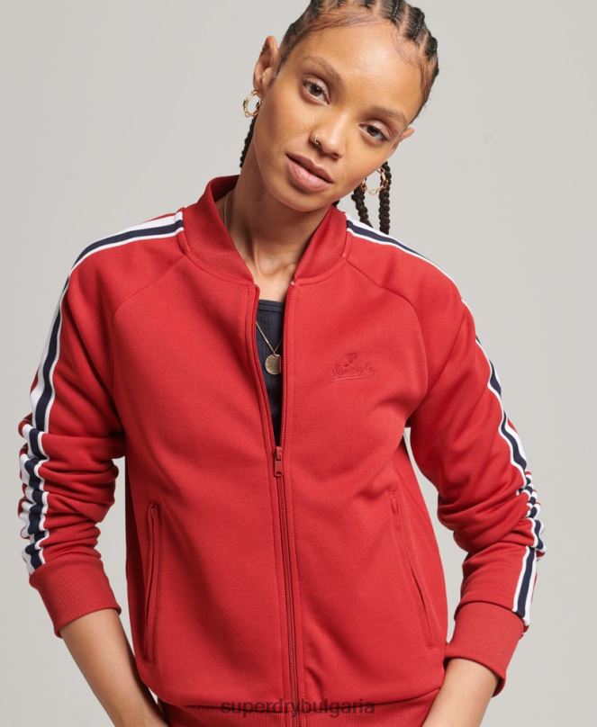 Superdry облекло N00H3333 червен Жени горнище от трико