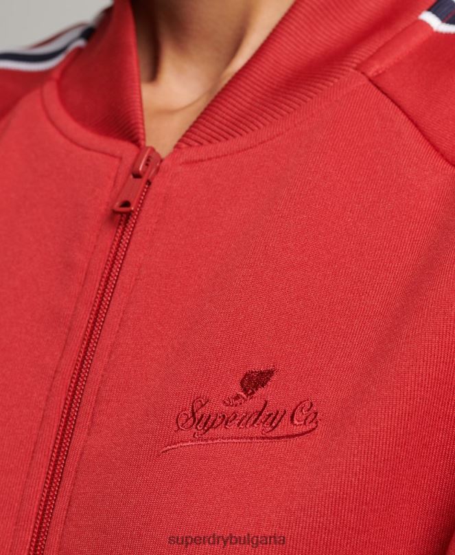 Superdry облекло N00H3333 червен Жени горнище от трико