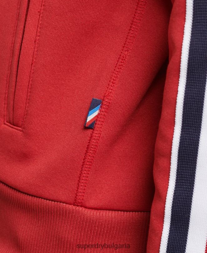 Superdry облекло N00H3333 червен Жени горнище от трико