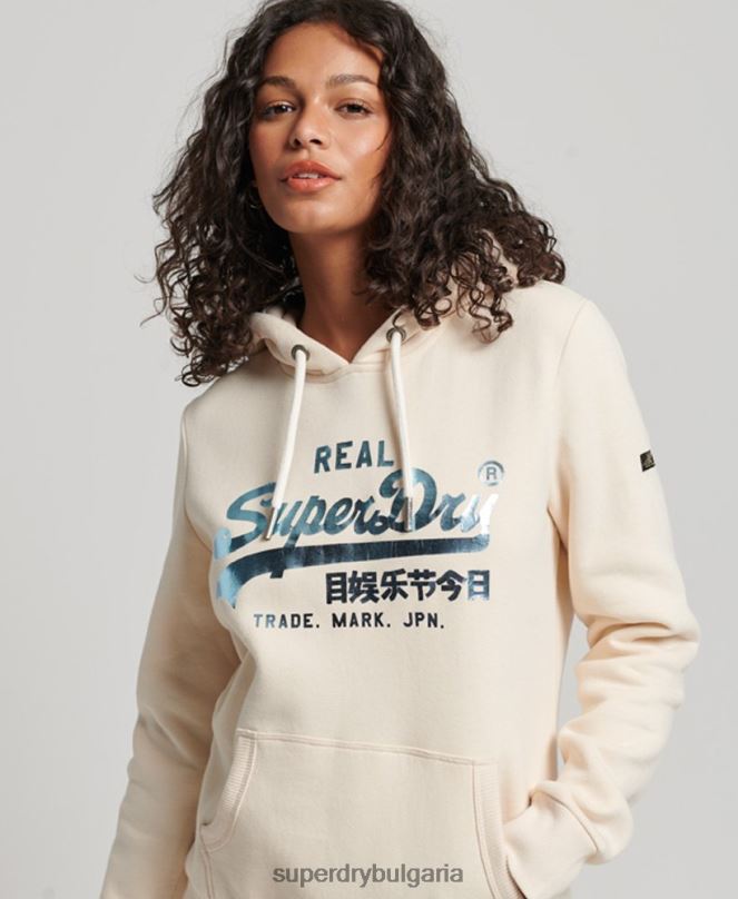 Superdry облекло N00H3347 розово Жени украсена качулка