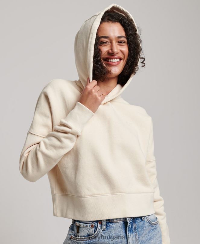 Superdry облекло N00H3352 сметана Жени измиване на качулка