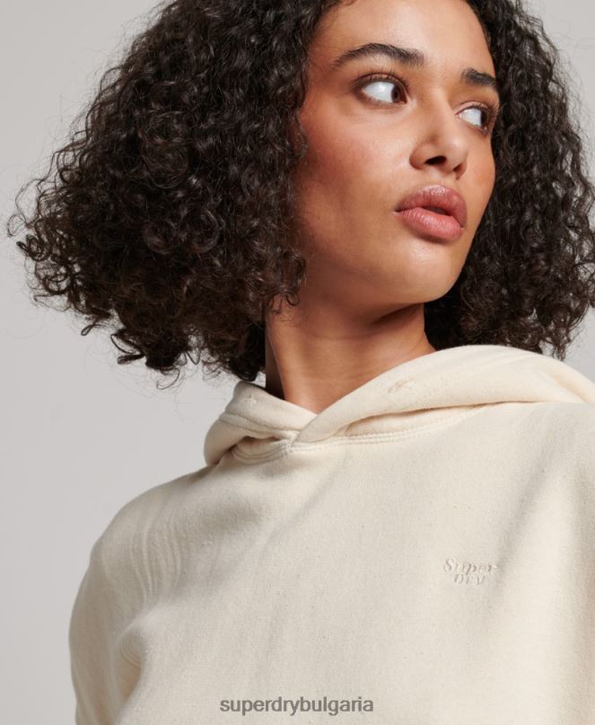 Superdry облекло N00H3352 сметана Жени измиване на качулка