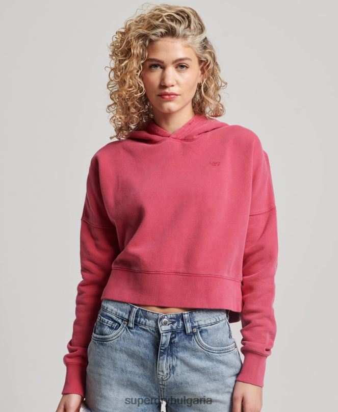 Superdry облекло N00H3353 розово Жени измиване на качулка