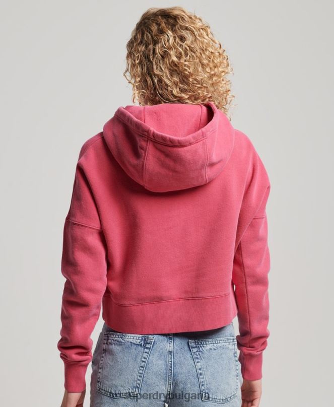 Superdry облекло N00H3353 розово Жени измиване на качулка