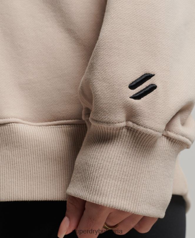 Superdry облекло N00H3381 бежово Жени core oversize hoodie