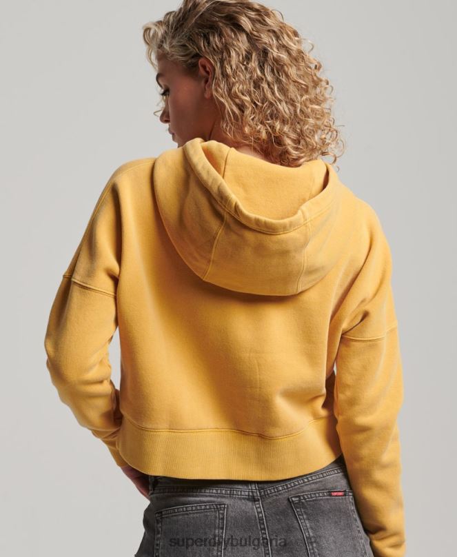 Superdry облекло N00H3411 злато Жени измиване на качулка