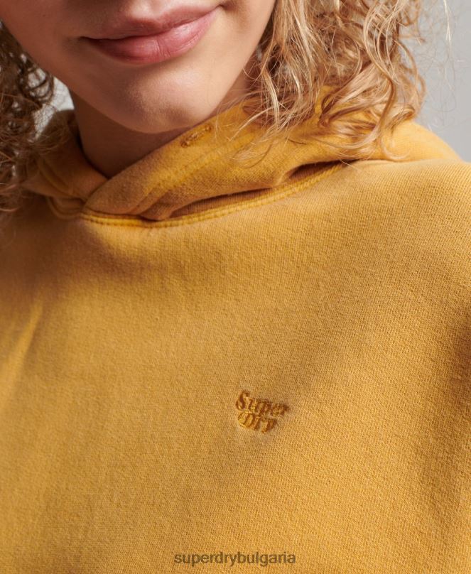 Superdry облекло N00H3411 злато Жени измиване на качулка