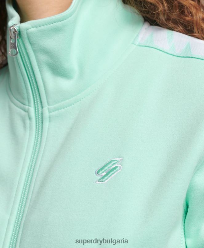 Superdry облекло N00H3420 син Жени горна част на пистата с лого