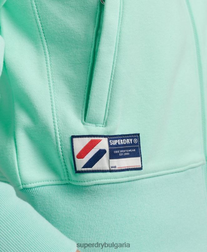 Superdry облекло N00H3420 син Жени горна част на пистата с лого