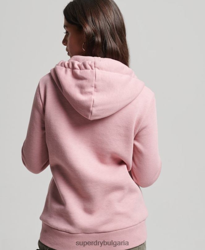 Superdry облекло N00H3426 розово Жени суичър с флорален сценарий