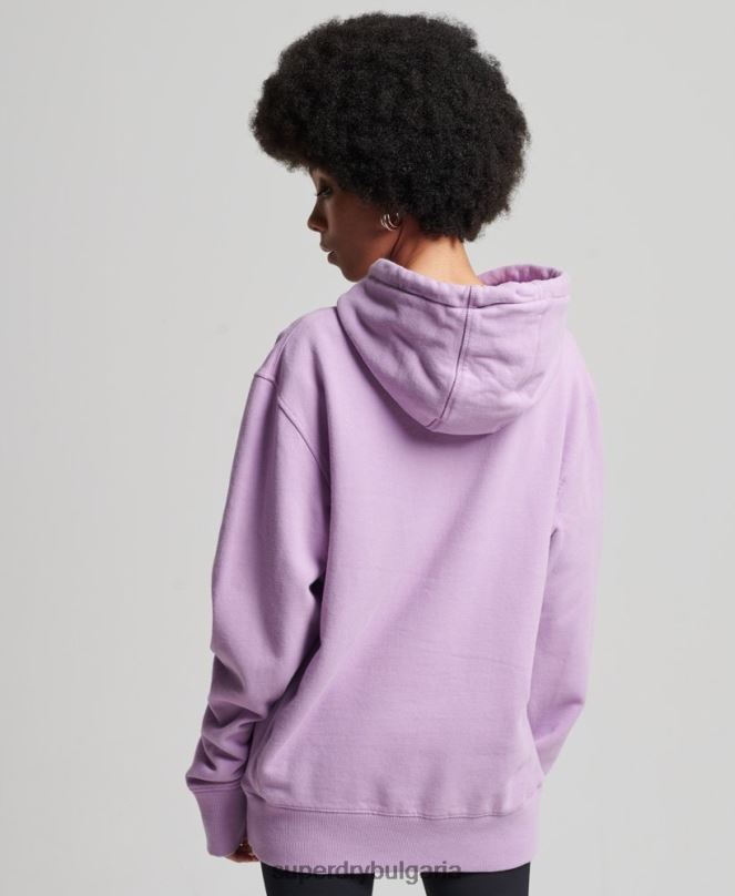 Superdry облекло N00H3438 лилаво Жени кодирана линейна широка качулка