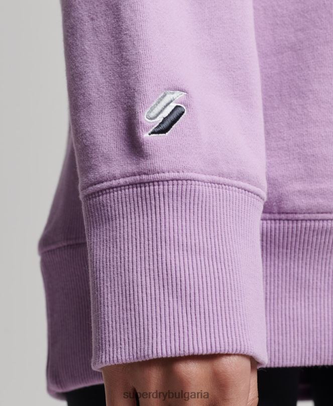Superdry облекло N00H3438 лилаво Жени кодирана линейна широка качулка