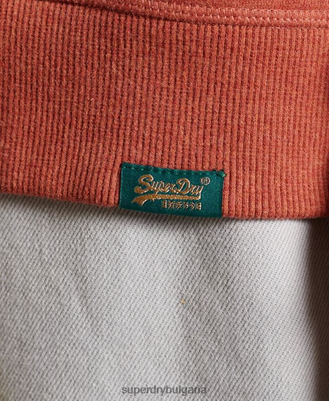 Superdry облекло N00H3444 кафяво Жени винтидж суичър с лого crew