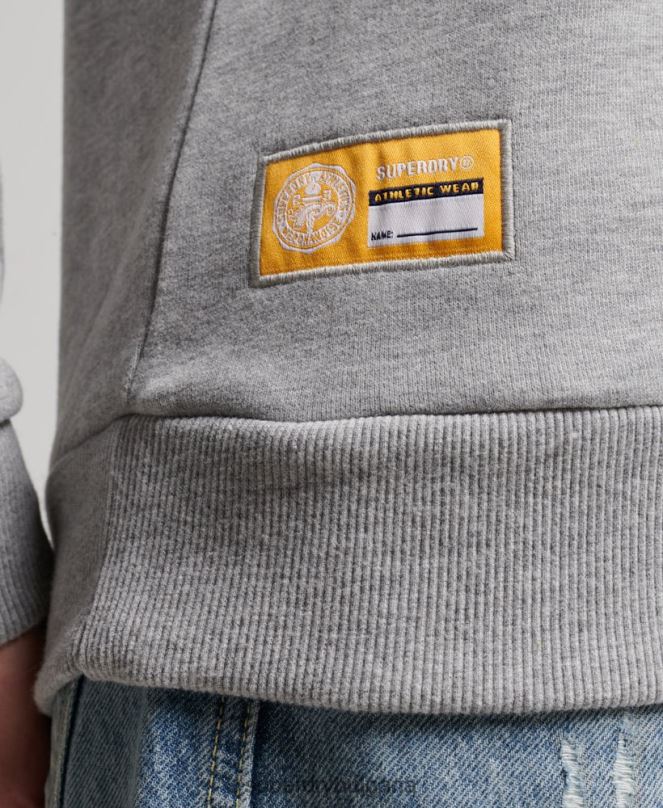 Superdry облекло N00H3457 сиво Жени суичър за лека атлетика